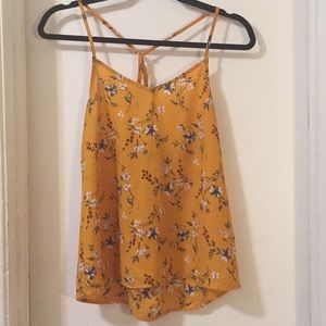 Floral Yellow Top BE COOL